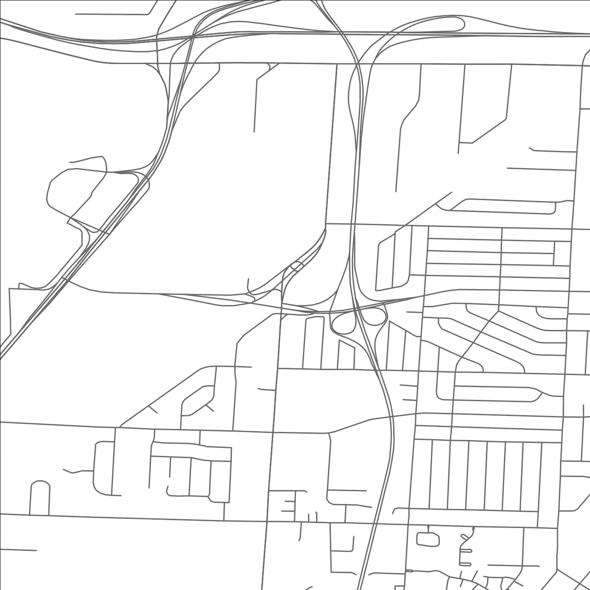 ROAD MAP OF BROOK PARK, OHIO BY MAPBAKES