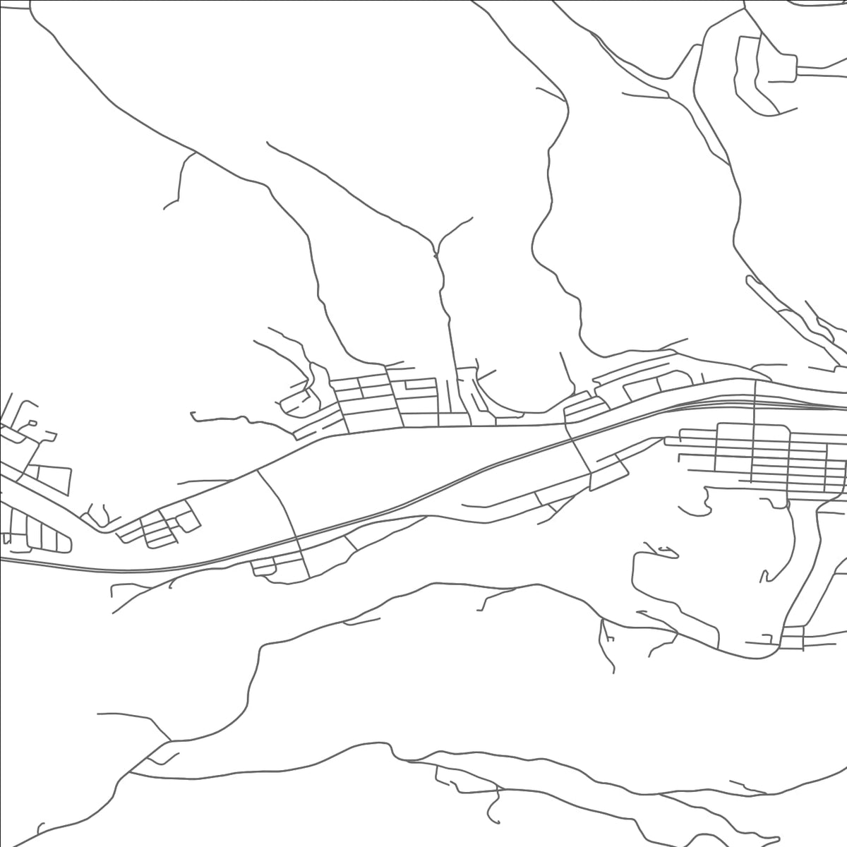 ROAD MAP OF BROOKSIDE, OHIO BY MAPBAKES