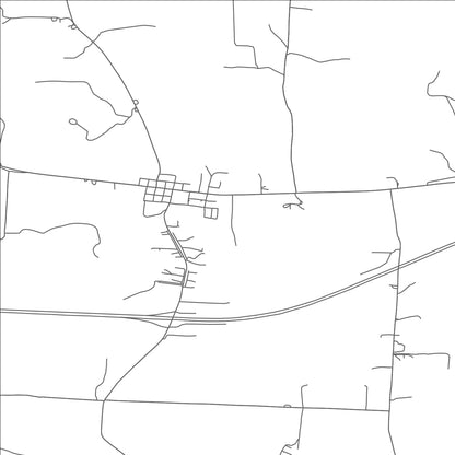 ROAD MAP OF BROWNSVILLE, OHIO BY MAPBAKES
