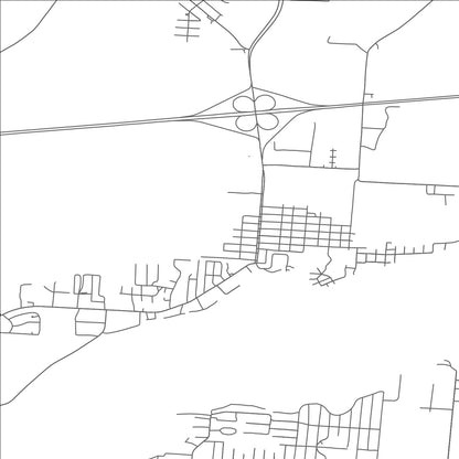 ROAD MAP OF BUCKEYE LAKE, OHIO BY MAPBAKES