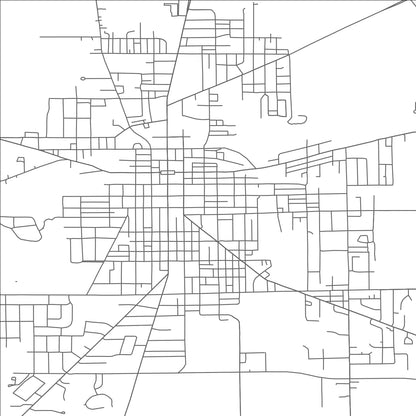 ROAD MAP OF BUCYRUS, OHIO BY MAPBAKES