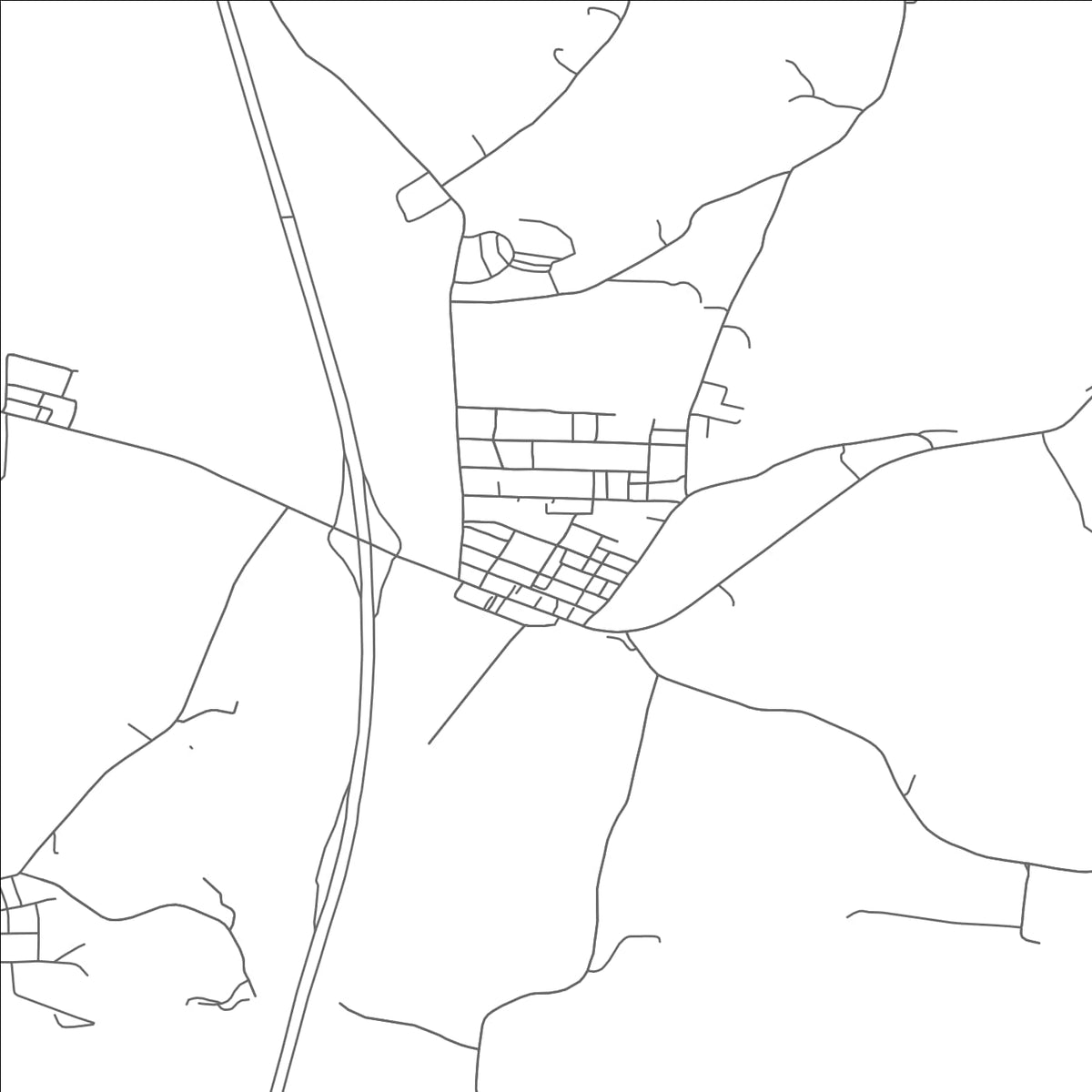 ROAD MAP OF BUFFALO, OHIO BY MAPBAKES