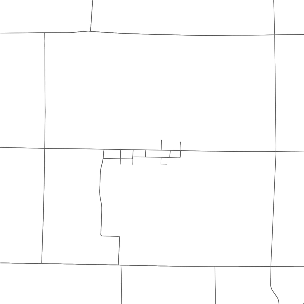 ROAD MAP OF BURGOON, OHIO BY MAPBAKES