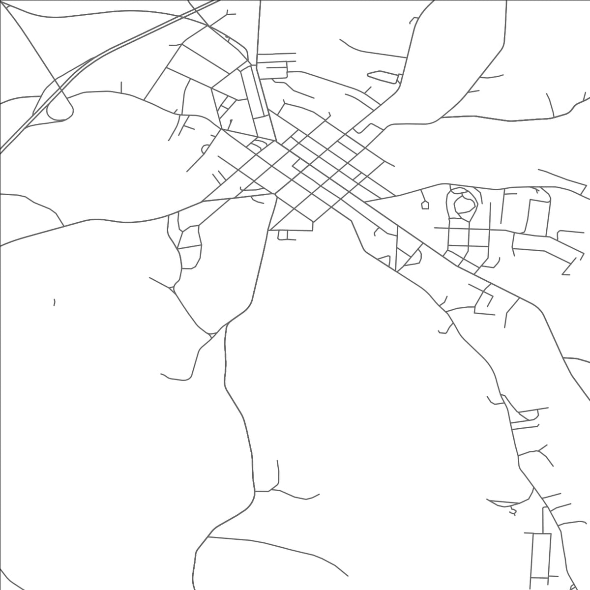 ROAD MAP OF CADIZ, OHIO BY MAPBAKES