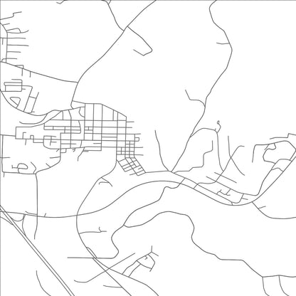ROAD MAP OF CALDWELL, OHIO BY MAPBAKES