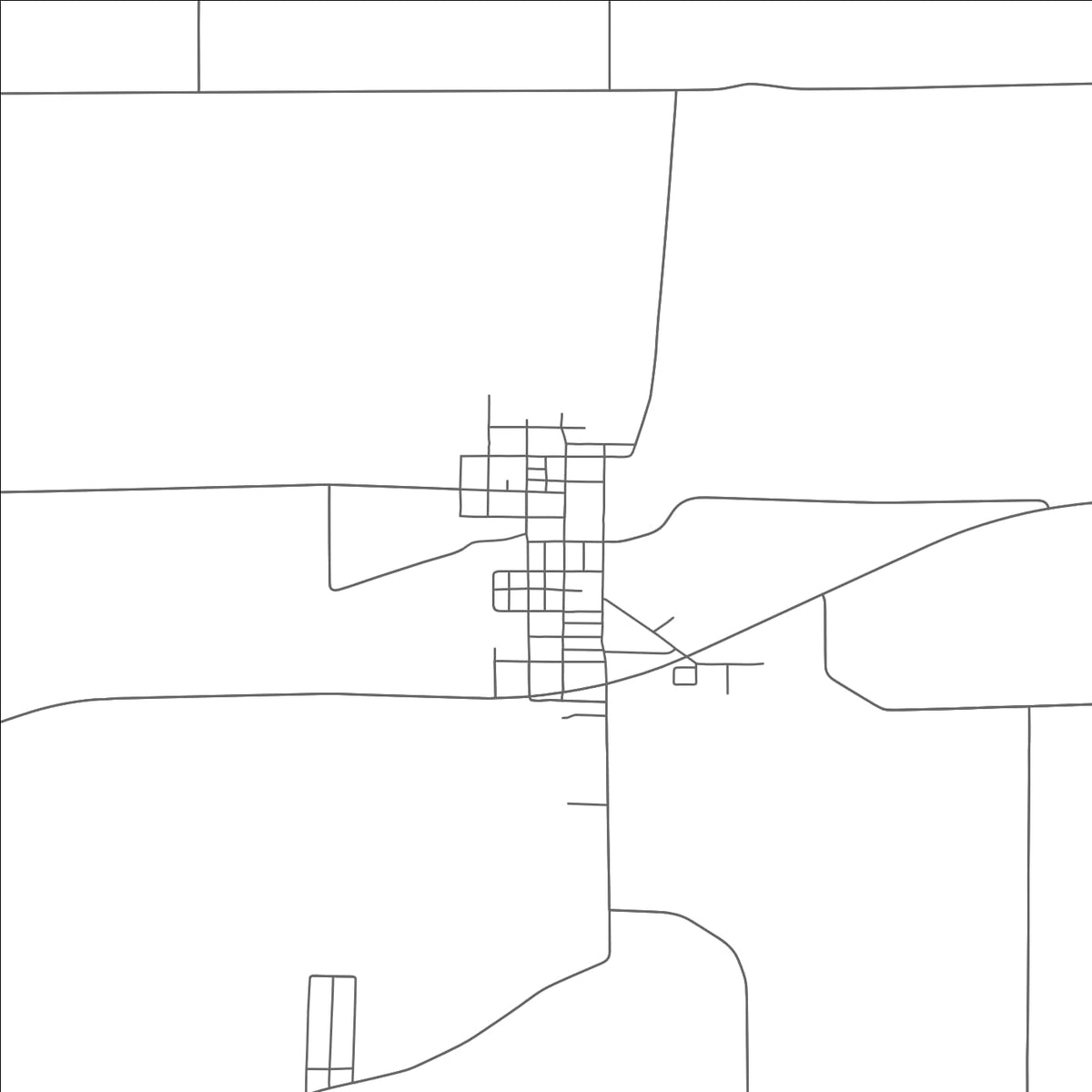 ROAD MAP OF CALEDONIA, OHIO BY MAPBAKES