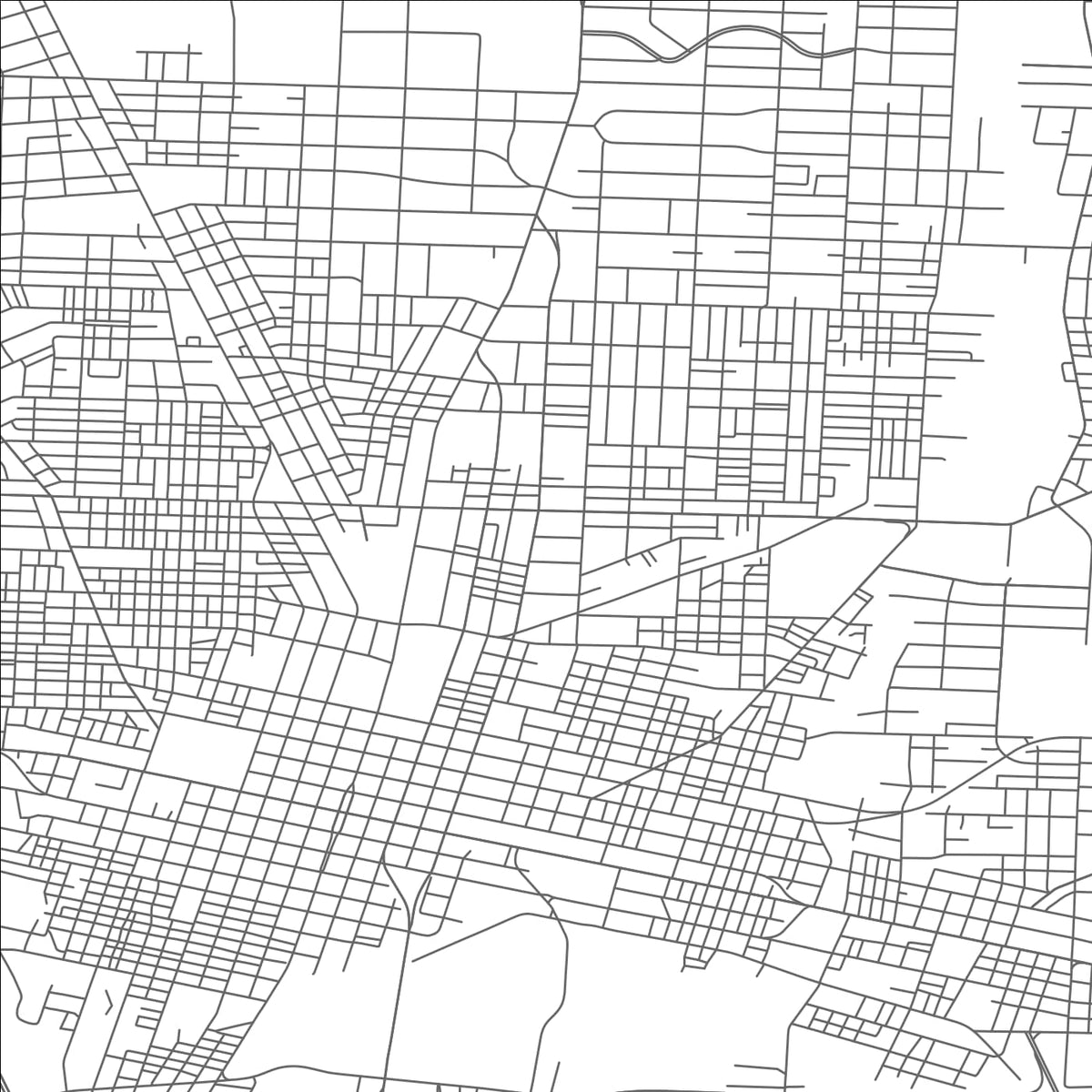 ROAD MAP OF CANTON, OHIO BY MAPBAKES