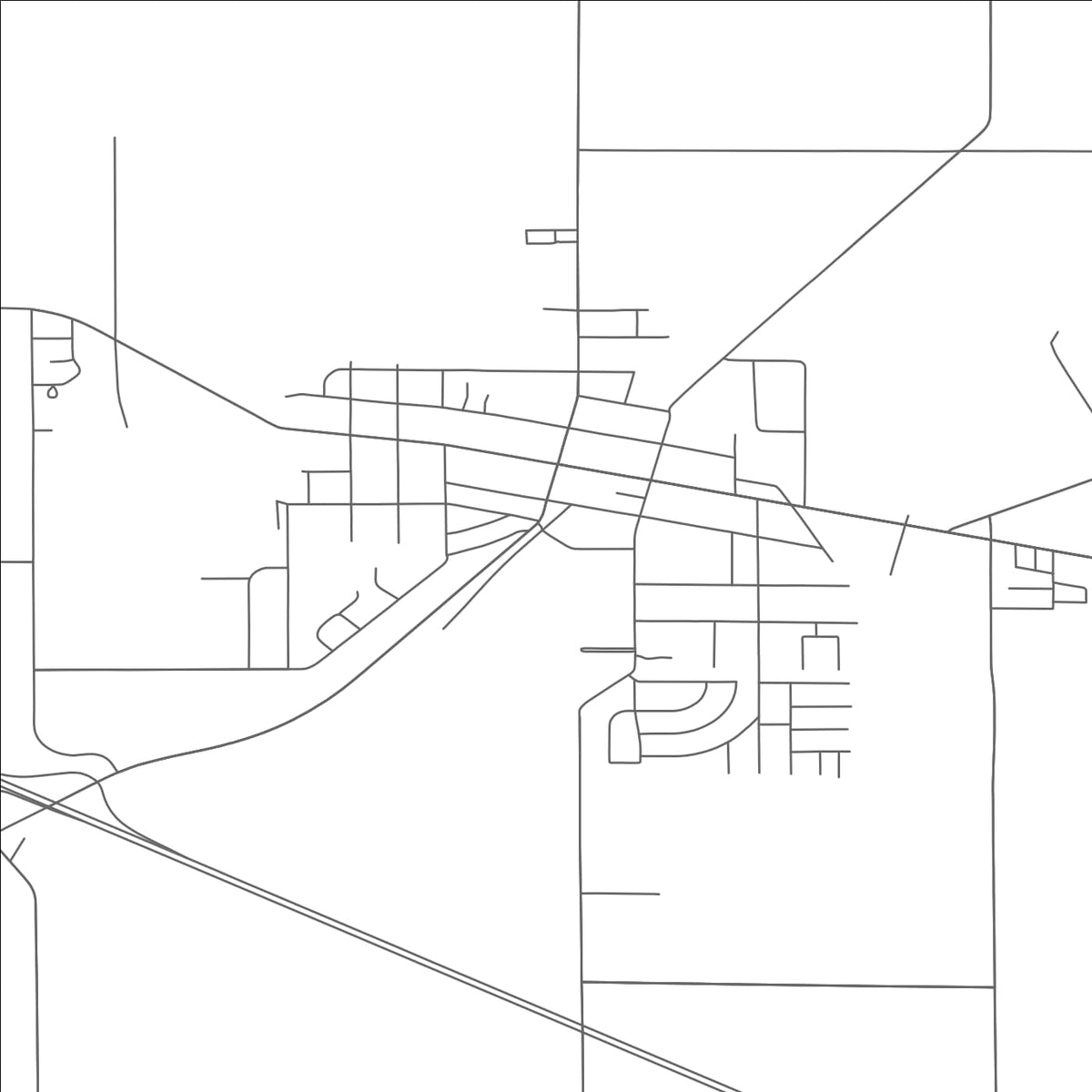 ROAD MAP OF CAREY, OHIO BY MAPBAKES