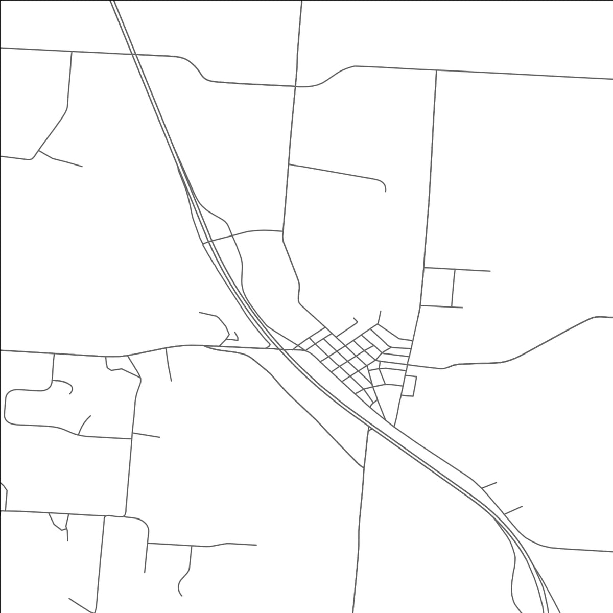 ROAD MAP OF CARROLL, OHIO BY MAPBAKES