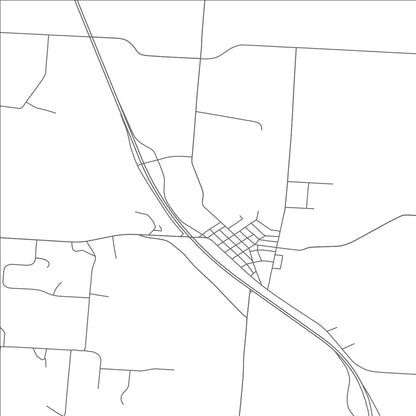 ROAD MAP OF CARROLL, OHIO BY MAPBAKES