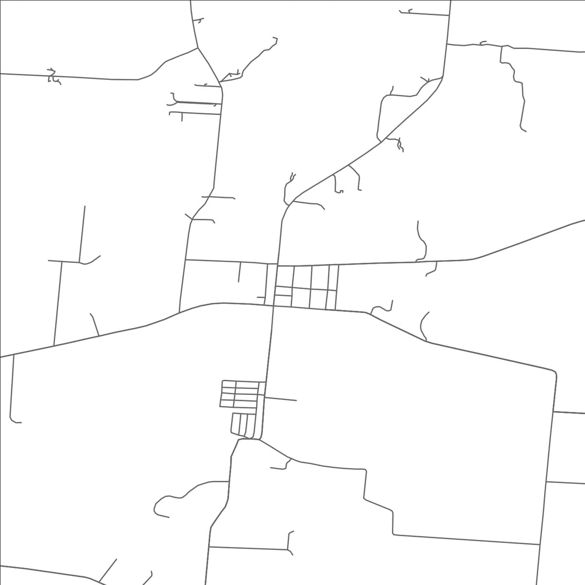 ROAD MAP OF CASSTOWN, OHIO BY MAPBAKES