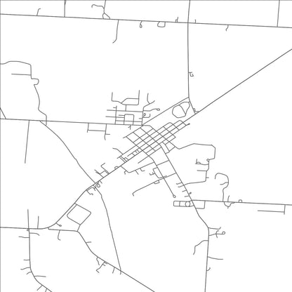 ROAD MAP OF CENTERBURG, OHIO BY MAPBAKES