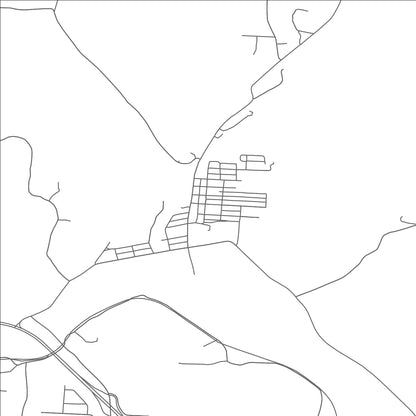 ROAD MAP OF CHAUNCEY, OHIO BY MAPBAKES
