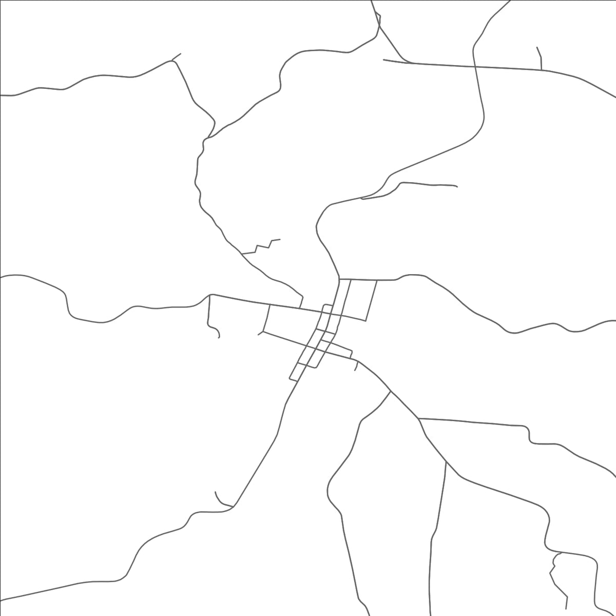 ROAD MAP OF CHESTERHILL, OHIO BY MAPBAKES