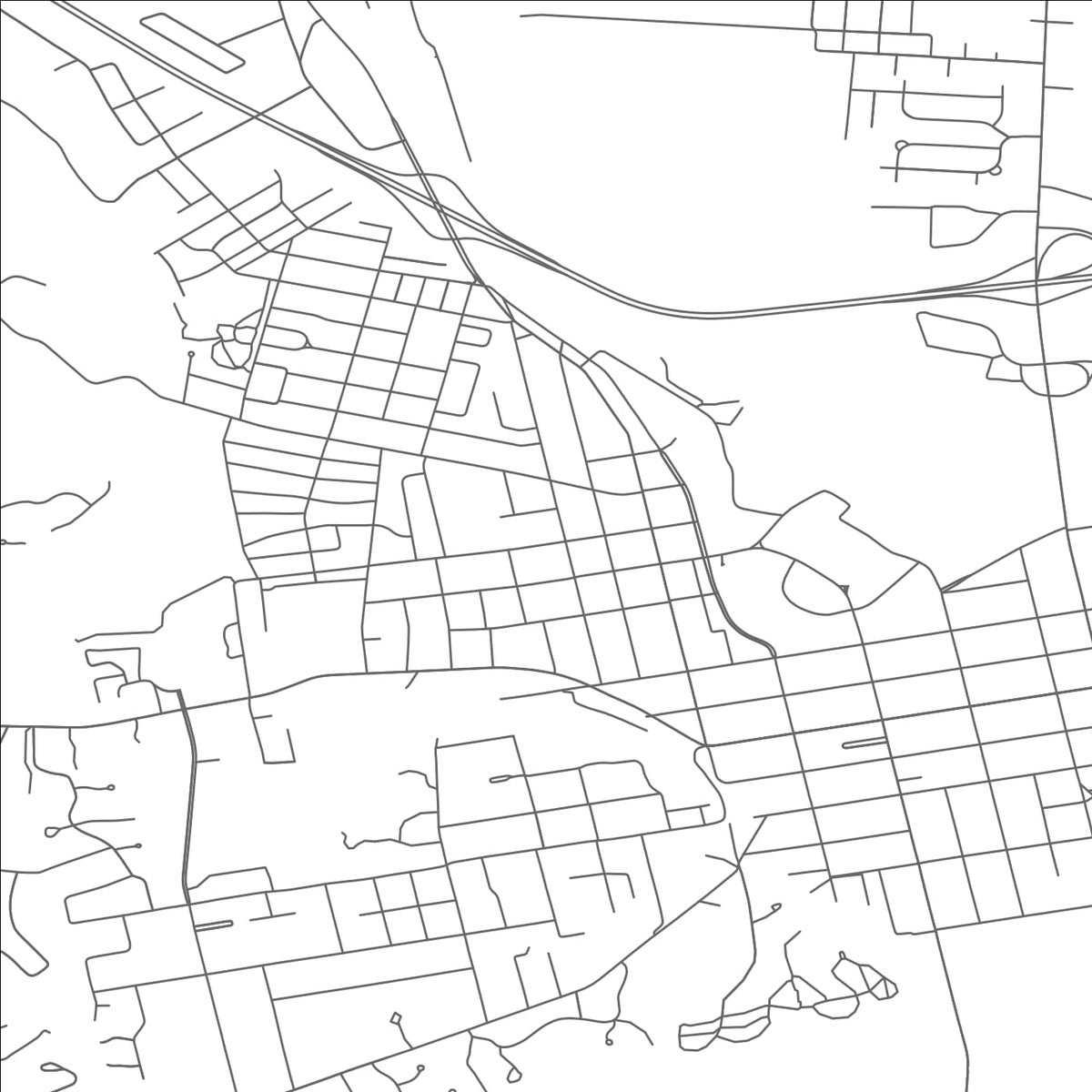ROAD MAP OF CHILLICOTHE, OHIO BY MAPBAKES
