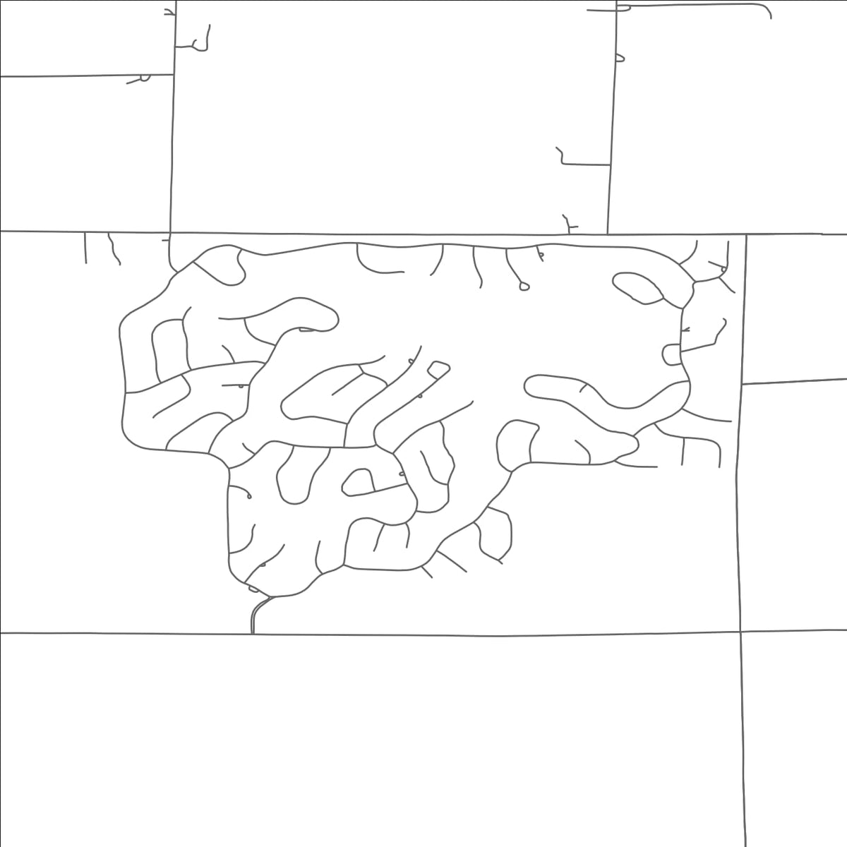 ROAD MAP OF CINNAMON LAKE, OHIO BY MAPBAKES