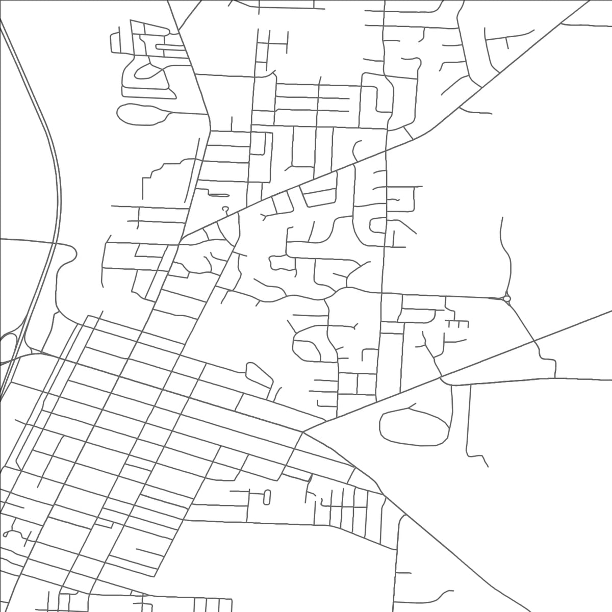 ROAD MAP OF CIRCLEVILLE, OHIO BY MAPBAKES