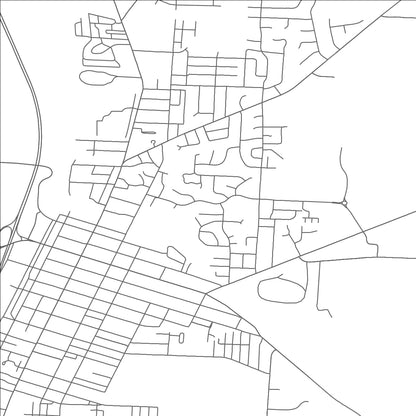 ROAD MAP OF CIRCLEVILLE, OHIO BY MAPBAKES
