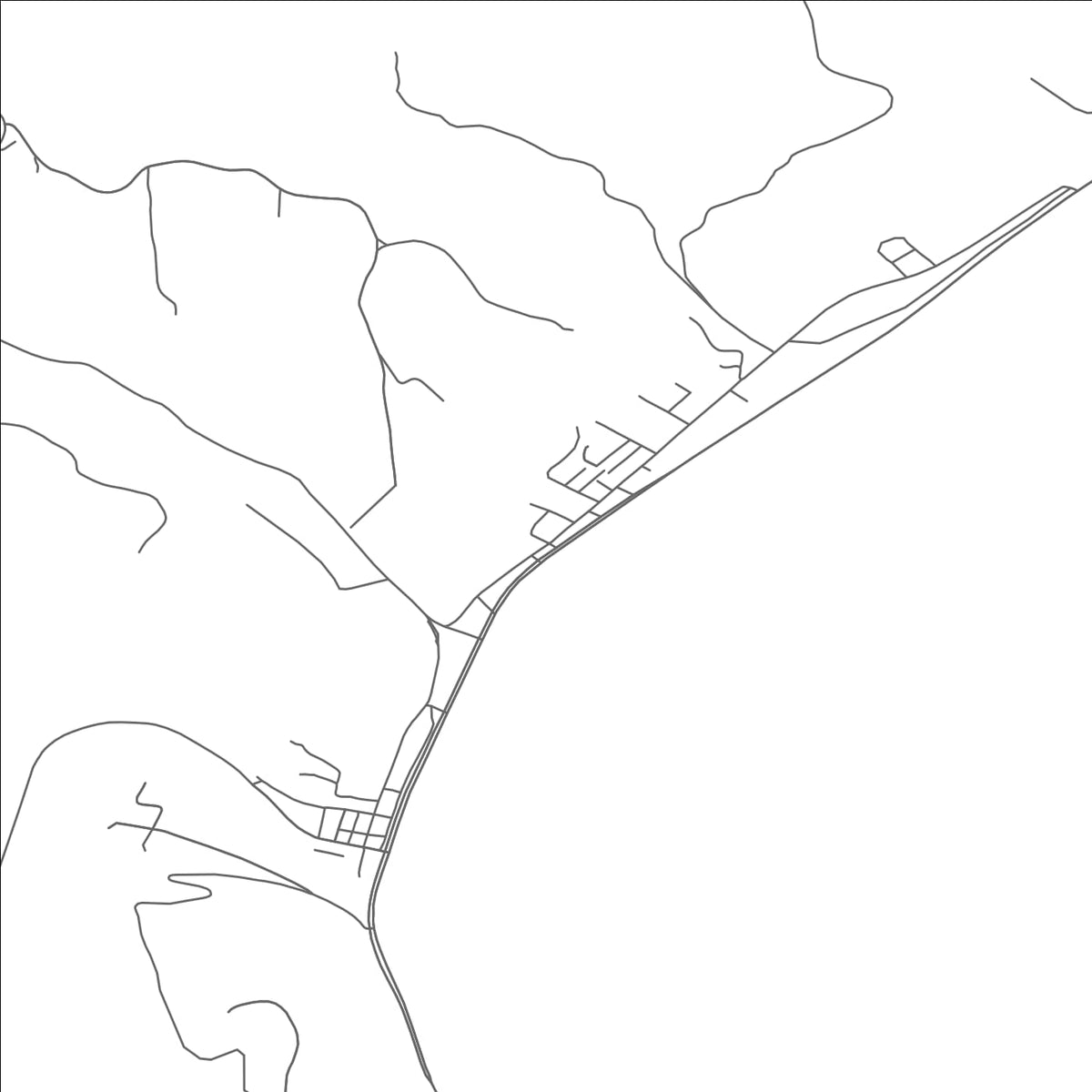 ROAD MAP OF CLARINGTON, OHIO BY MAPBAKES