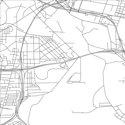 ROAD MAP OF CLEVELAND, OHIO BY MAPBAKES