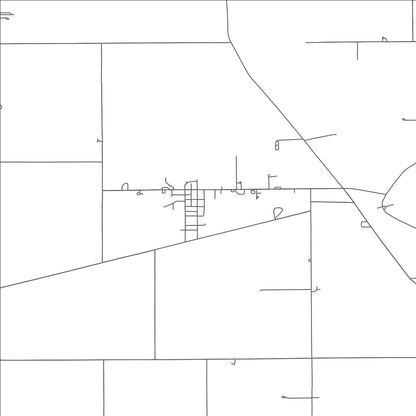 ROAD MAP OF CLOVERDALE, OHIO BY MAPBAKES