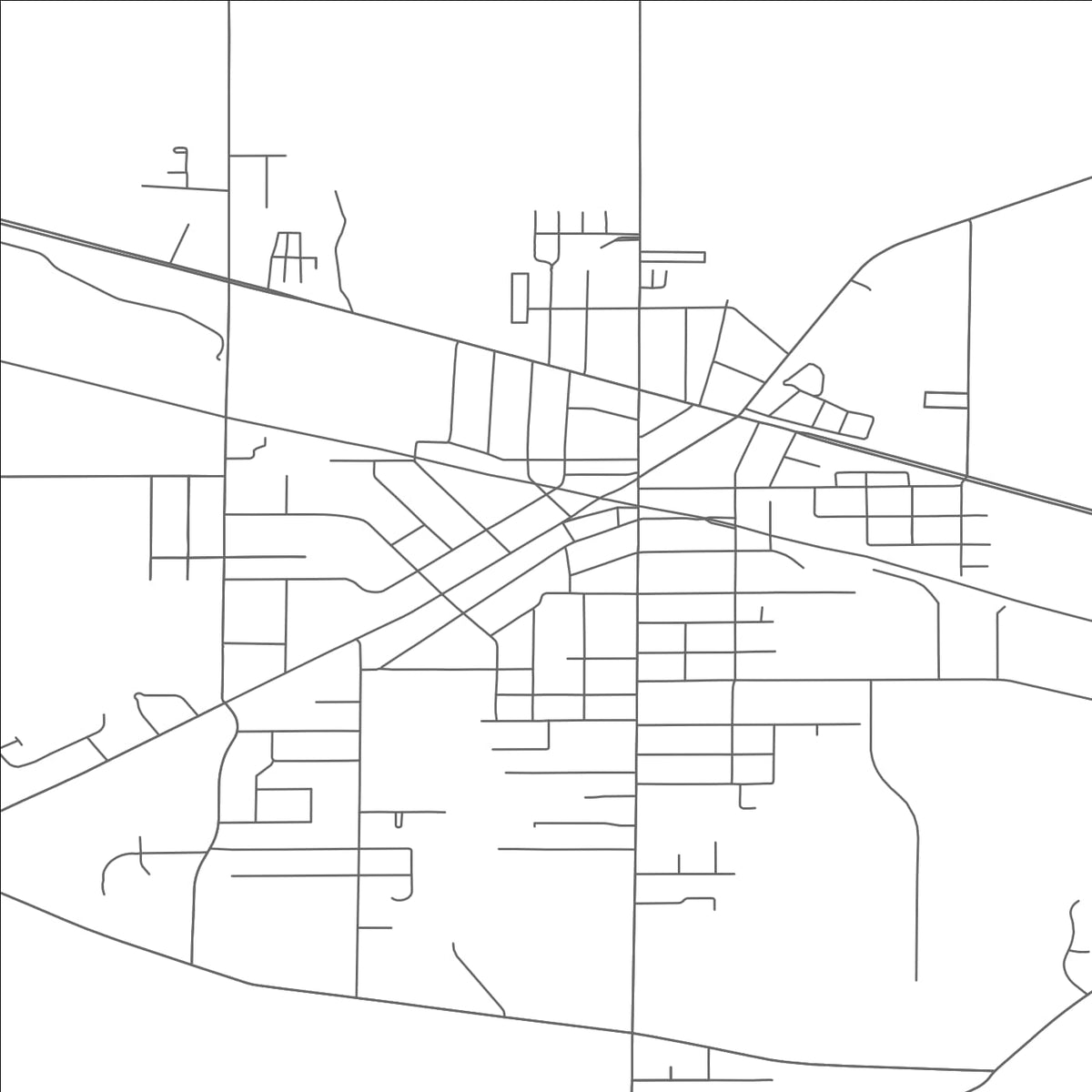 ROAD MAP OF CLYDE, OHIO BY MAPBAKES
