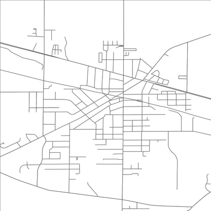 ROAD MAP OF CLYDE, OHIO BY MAPBAKES