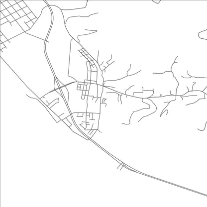 ROAD MAP OF COAL GROVE, OHIO BY MAPBAKES