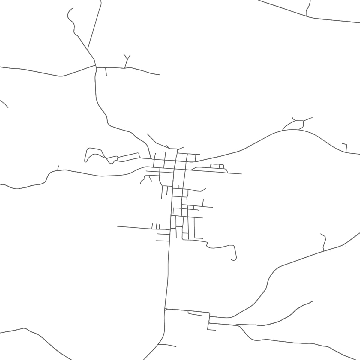 ROAD MAP OF COALTON, OHIO BY MAPBAKES