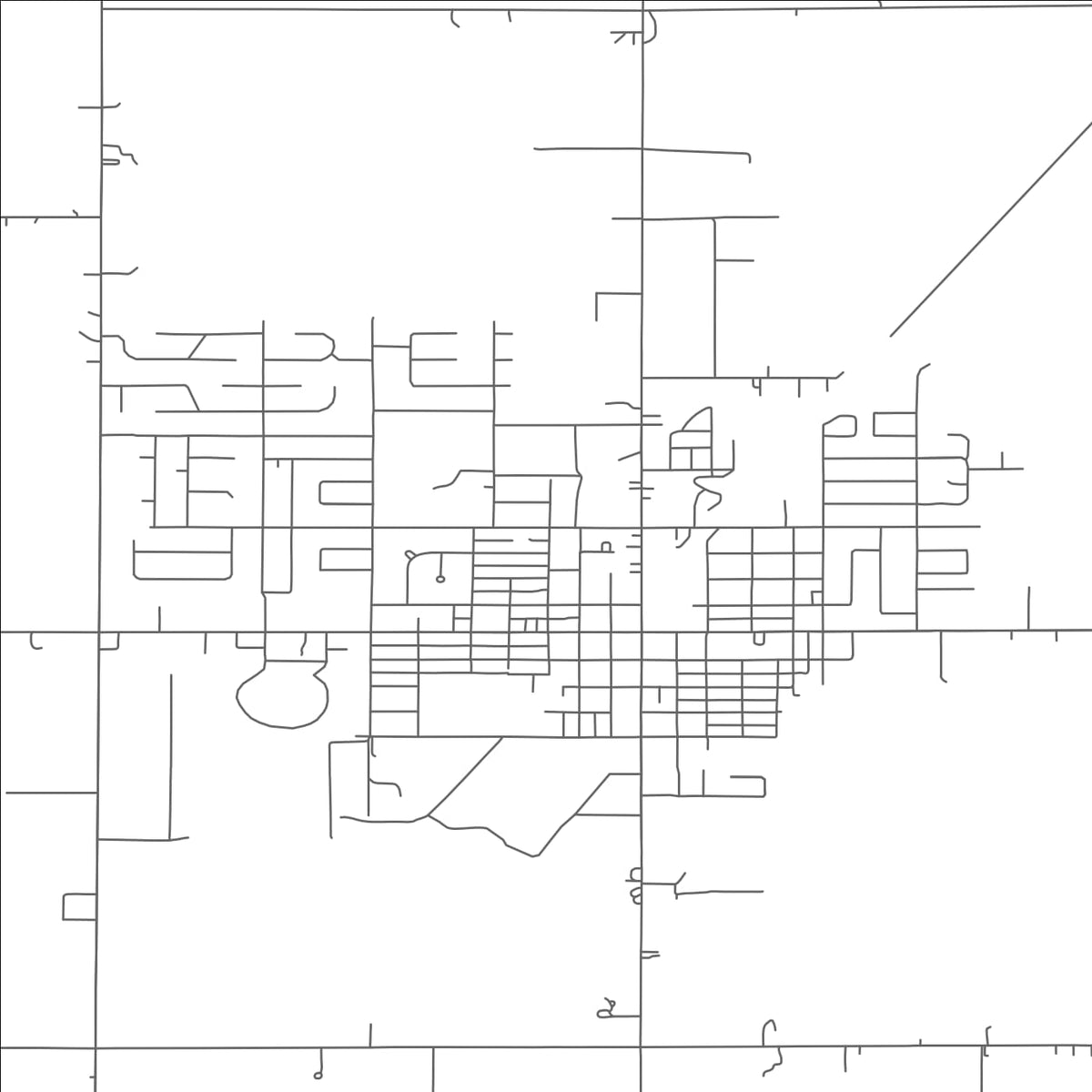 ROAD MAP OF COLDWATER, OHIO BY MAPBAKES