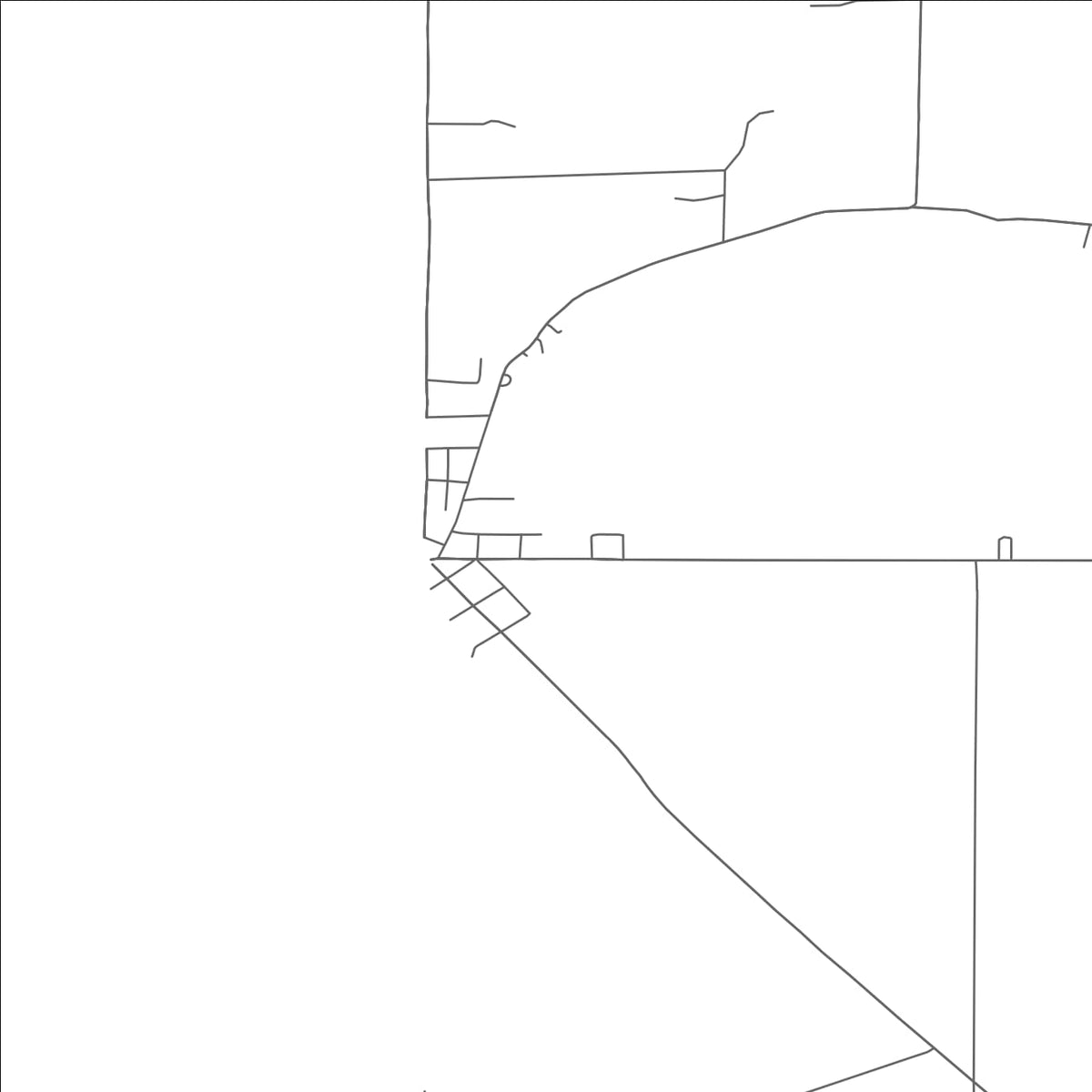 ROAD MAP OF COLLEGE CORNER, OHIO BY MAPBAKES