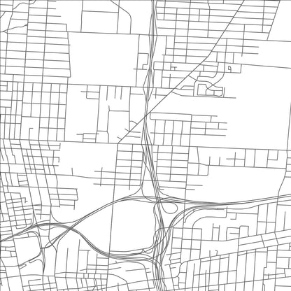ROAD MAP OF COLUMBUS, OHIO BY MAPBAKES