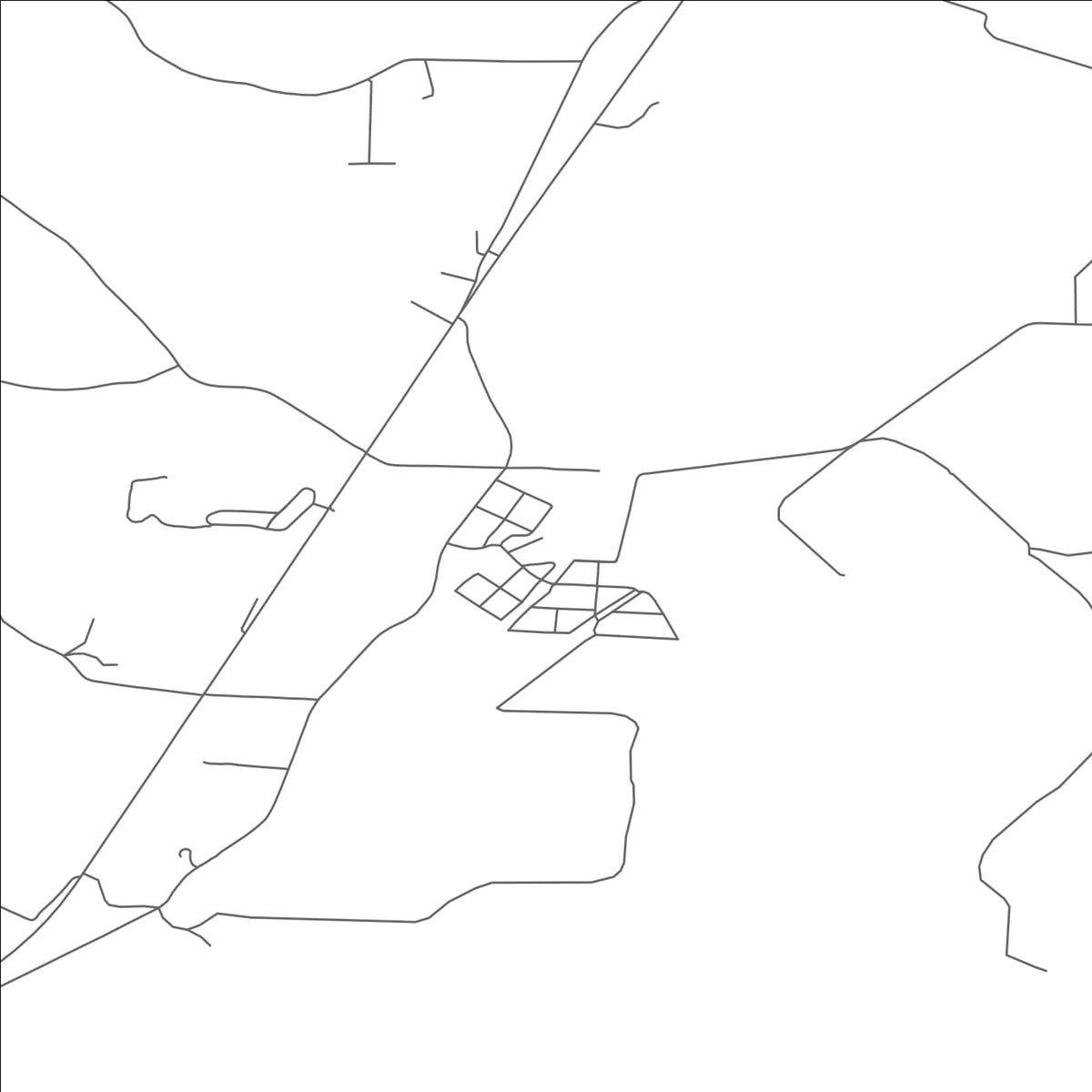 ROAD MAP OF CONESVILLE, OHIO BY MAPBAKES