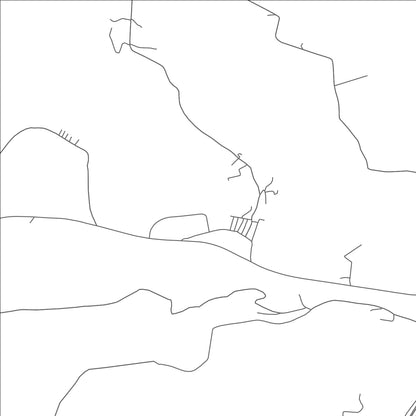 ROAD MAP OF CONNORVILLE, OHIO BY MAPBAKES