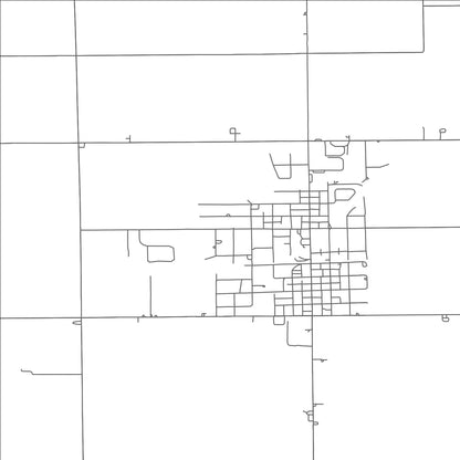 ROAD MAP OF CONTINENTAL, OHIO BY MAPBAKES