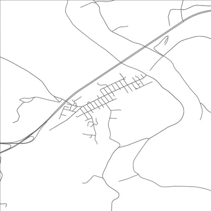 ROAD MAP OF COOLVILLE, OHIO BY MAPBAKES