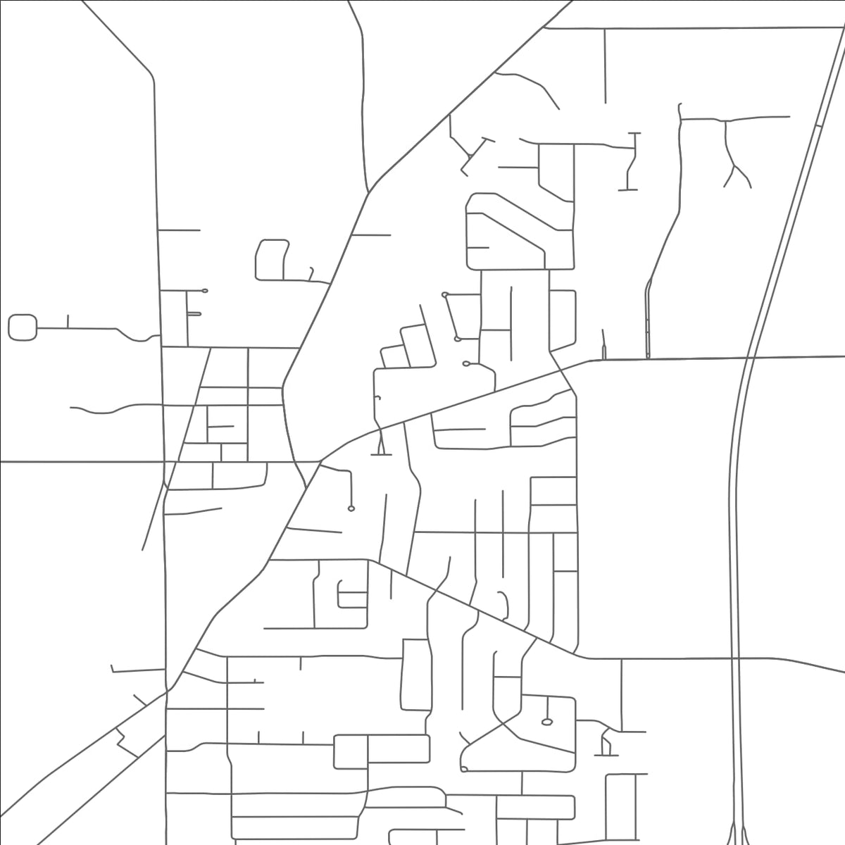 ROAD MAP OF CORTLAND, OHIO BY MAPBAKES