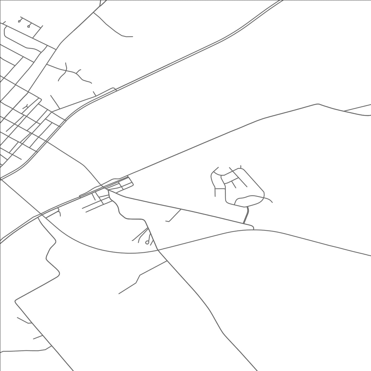 ROAD MAP OF CORWIN, OHIO BY MAPBAKES