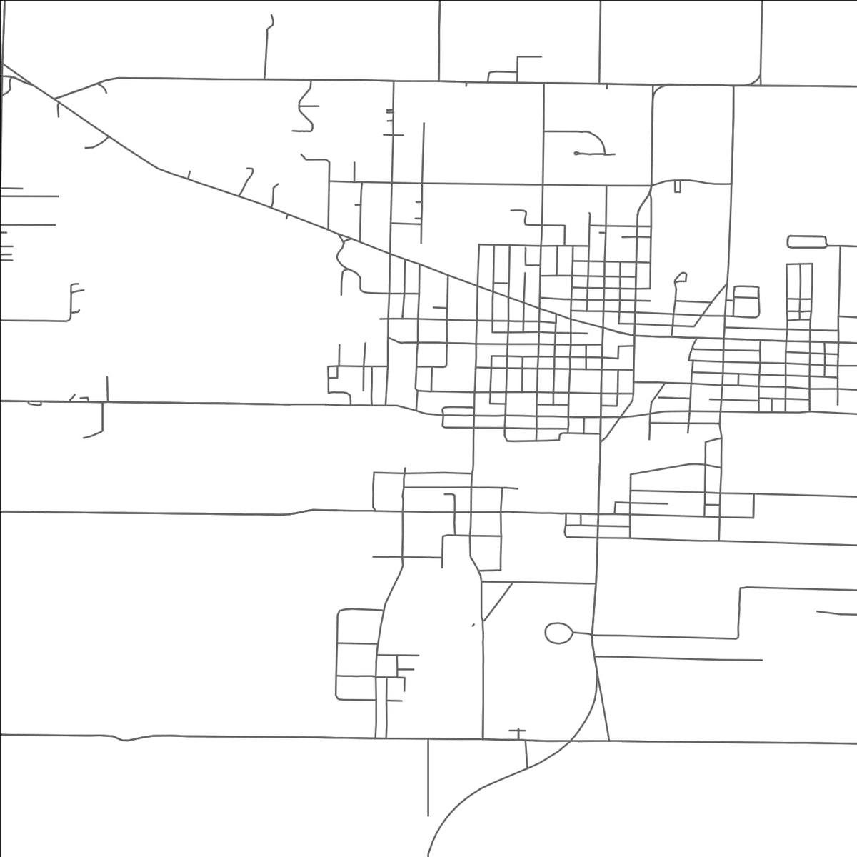ROAD MAP OF CRESTLINE, OHIO BY MAPBAKES