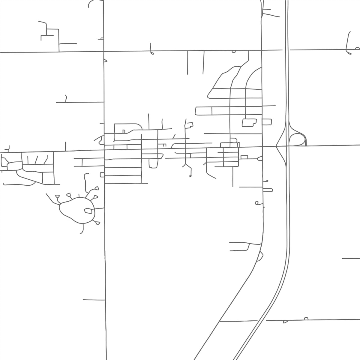 ROAD MAP OF CRIDERSVILLE, OHIO BY MAPBAKES