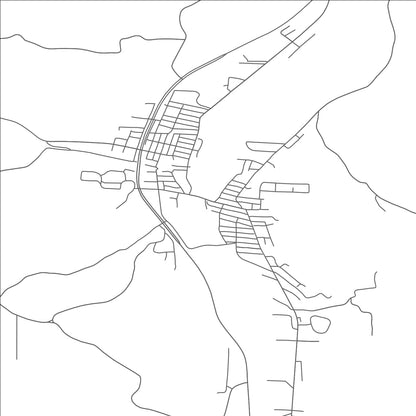 ROAD MAP OF CROOKSVILLE, OHIO BY MAPBAKES