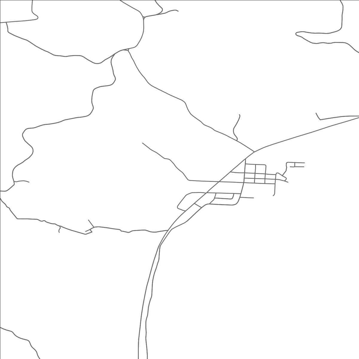 ROAD MAP OF CROWN CITY, OHIO BY MAPBAKES