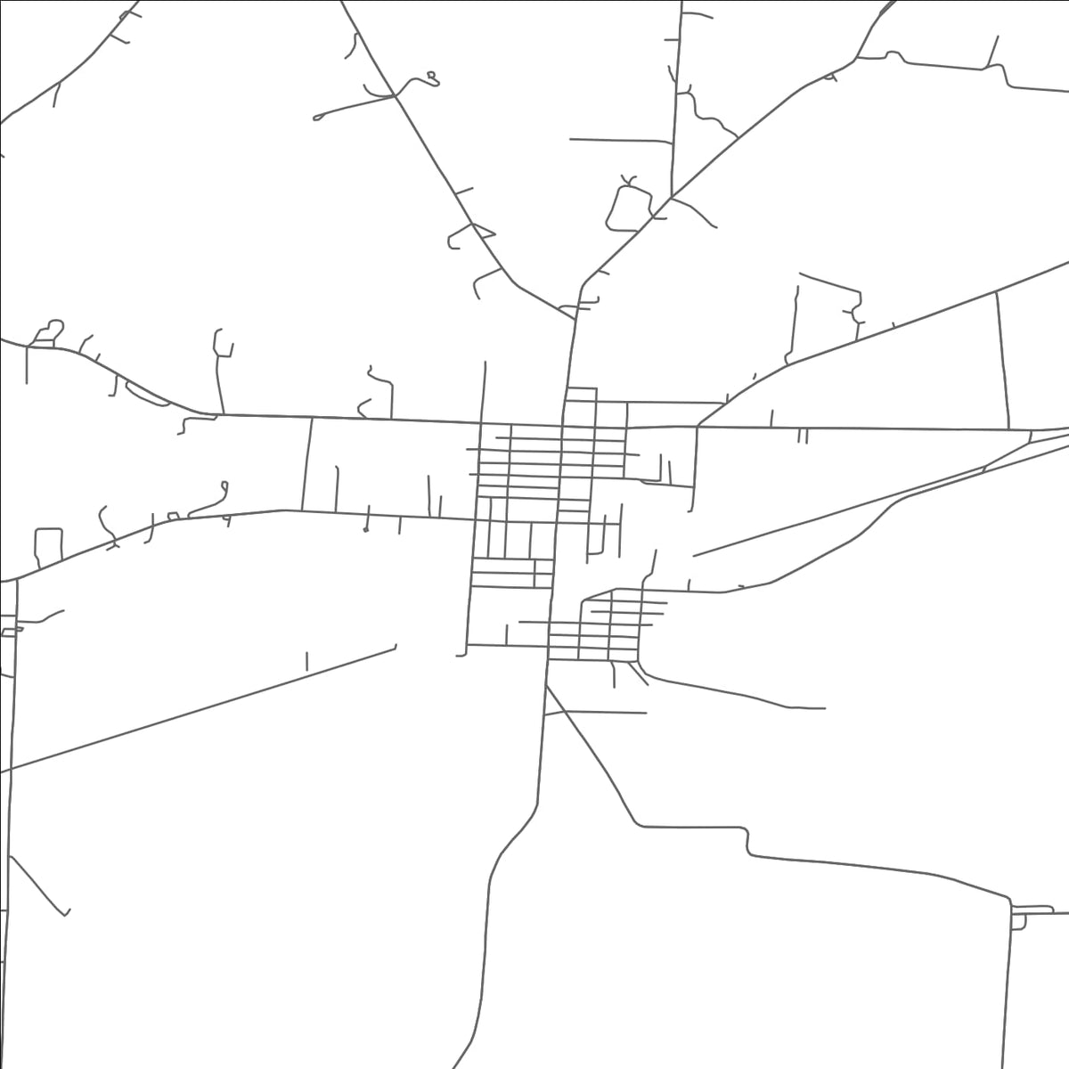 ROAD MAP OF DANVILLE, OHIO BY MAPBAKES