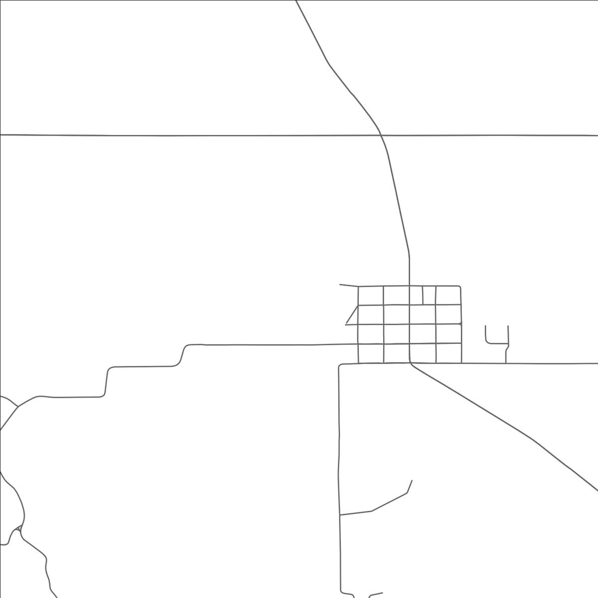 ROAD MAP OF DARRTOWN, OHIO BY MAPBAKES