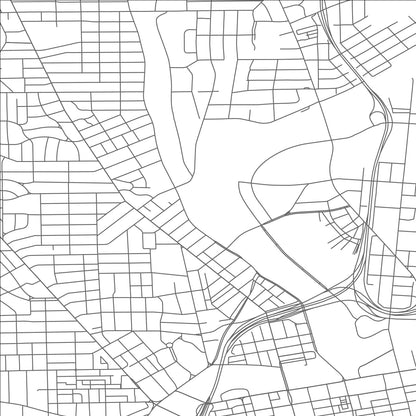 ROAD MAP OF DAYTON, OHIO BY MAPBAKES