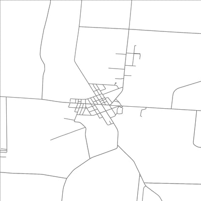 ROAD MAP OF DE GRAFF, OHIO BY MAPBAKES