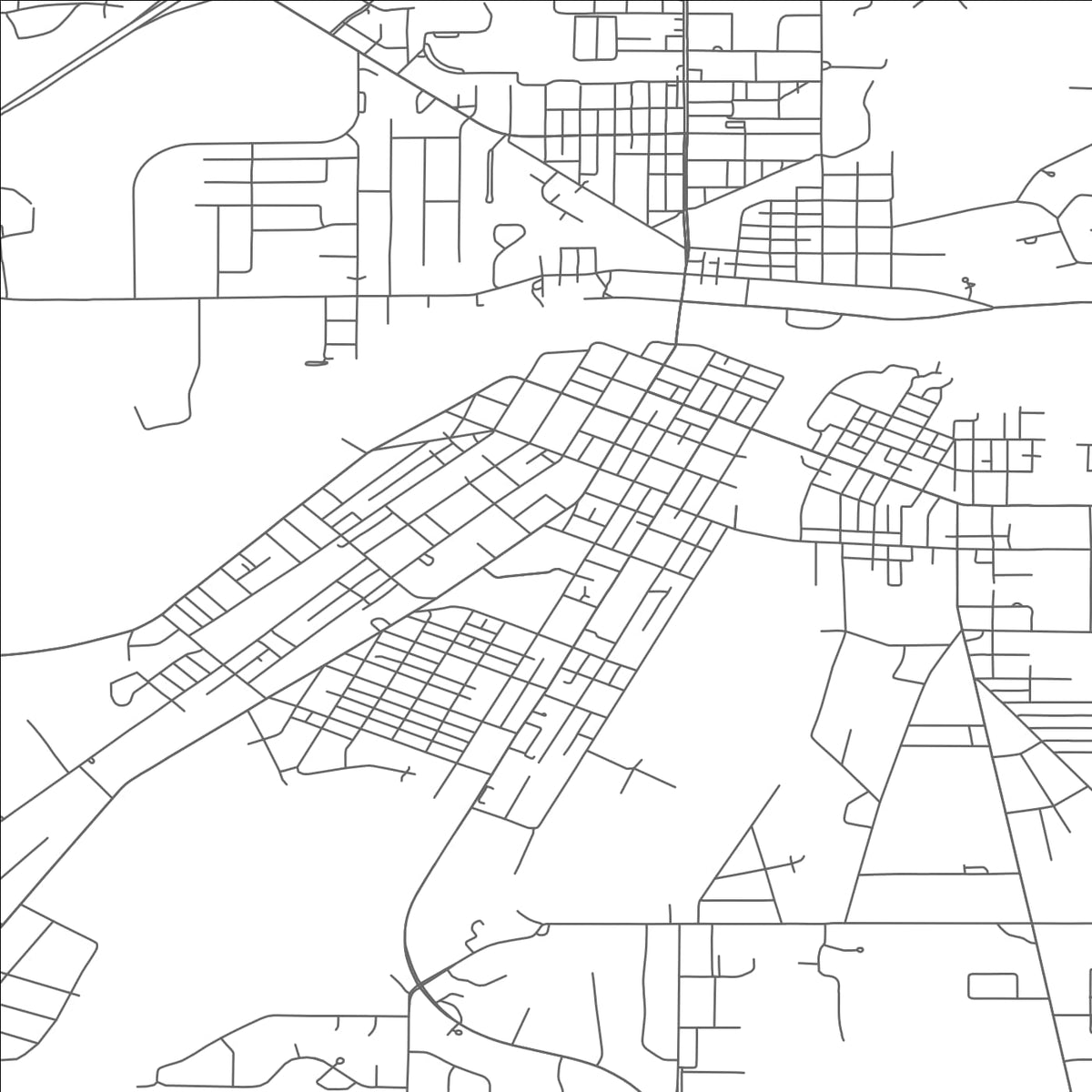 ROAD MAP OF DEFIANCE, OHIO BY MAPBAKES