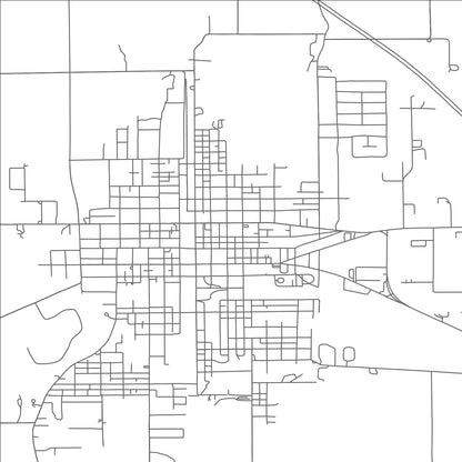 ROAD MAP OF DELPHOS, OHIO BY MAPBAKES