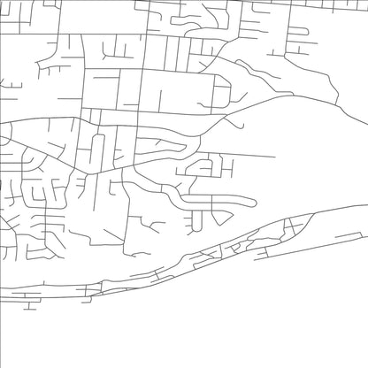 ROAD MAP OF DELSHIRE, OHIO BY MAPBAKES