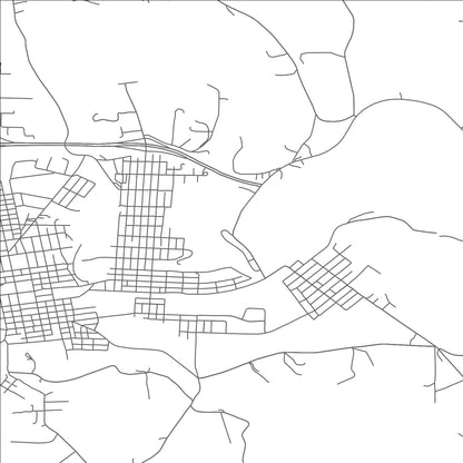 ROAD MAP OF DENNISON, OHIO BY MAPBAKES